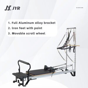 Aluminum Alloy Pilates Trapeze Reformer - High-Quality Portable Design with Push-Through Bar for Professionals