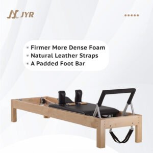 Custom Aluminum High-Quality Studio-Grade Maple Wood Pilates Reformer for Core Strength