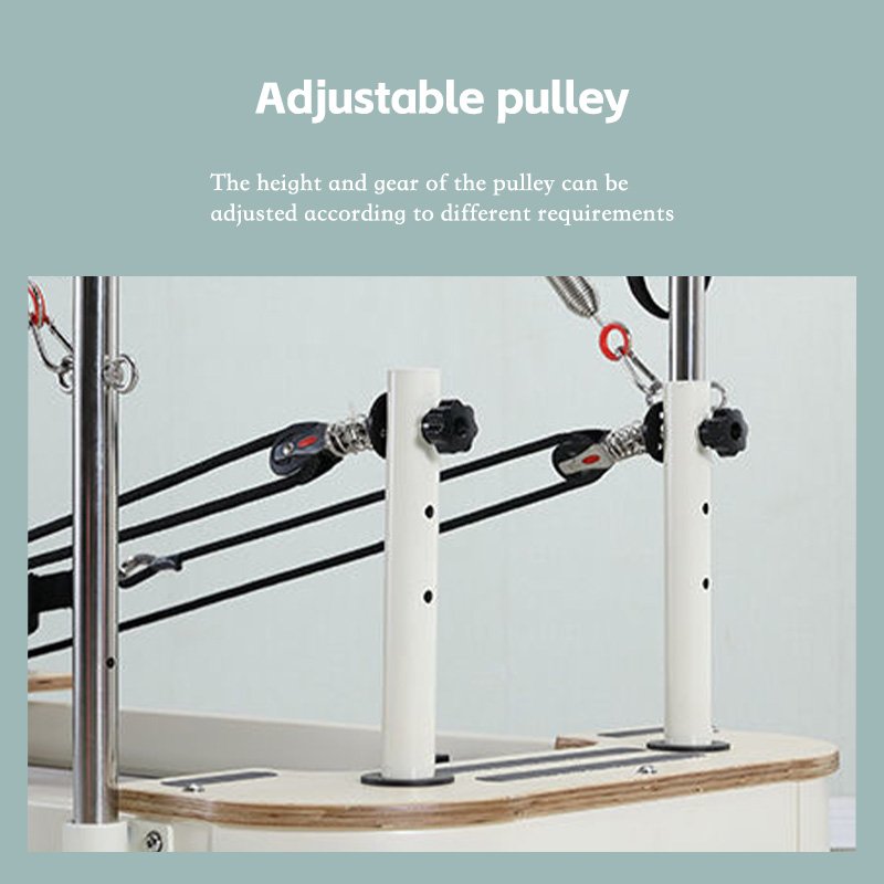 Factory Hot Selling High-Quality Classical Pilates Reformer with Half Trapeze and Tower for Studio Use - 图片 2