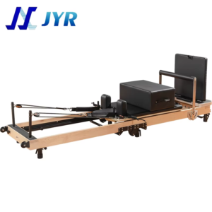 Professional White Oak Foldable Pilates Reformer - New Design Fitness Machine for Women